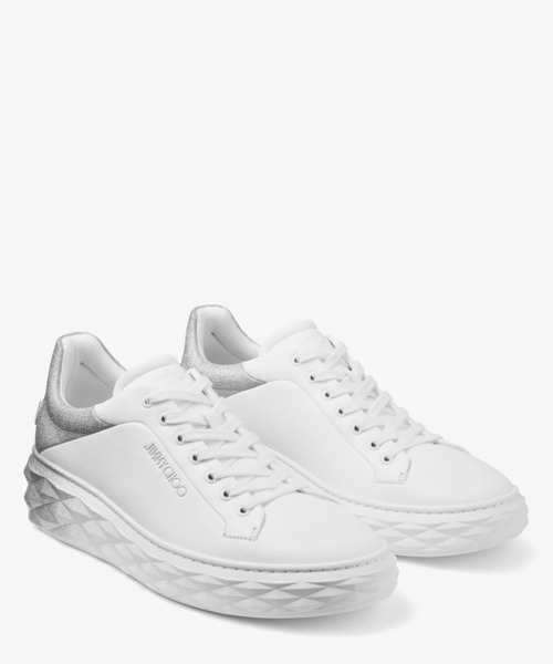 JIMMY CHOO(ジミーチュウ)の「DIAMOND MAXI/M II(スニーカー・メンズ・ホワイト×シルバー・41/40/43/42)」の2枚目の写真