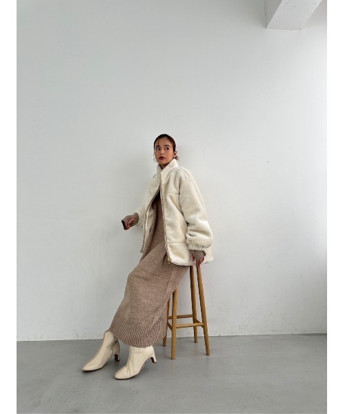TRUNC（トランクエイティーエイト）の「Piping Boa Jacket（その他 