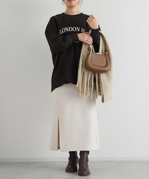 un dix cors（アンディコール）の「バルキーマフラー（マフラー・レディース・ベージュ/ブラウン/ピンク/イエロー・FREE）」の14枚目の写真