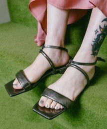 サハラ sahara Front Zip Sandalサンダル ブラック M CHAM-J105375-061615-S16-000?$