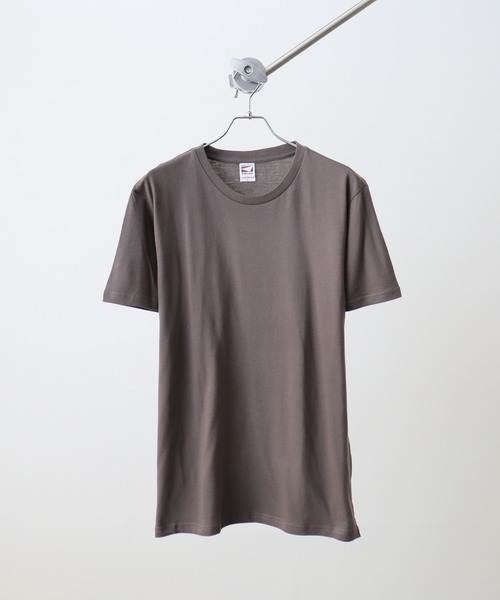 TRUSS（トラス）の「TRUSS ﾍﾋﾞｰｳｪｲﾄTｼｬﾂ（Tシャツ/カットソー・メンズ・ブラック/ホワイト/パープル/オレンジ/イエローゴールド/イエロー/ピンク系/グリーン/ライム/ピンク/ナチュラル/ライトイエロー/ターコイズブルー/エメラルド/ライトブルー/ライトピンク/サックスブルー/チャコール/ロイヤルブルー/ヘザーグレー/ケリーグリーン/ブラウン/ベージュ系/レッド/ブルー/アーミー/ネイビー/バーガンディー・S/L/XL/XXL/M）」の4枚目の写真