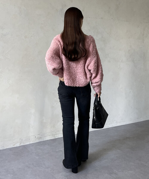 Thevon(ゼボン)の「ストレッチフレアスリットデニム(その他パンツ・レディース・ブラック/ブルー・S/M)」の18枚目の写真