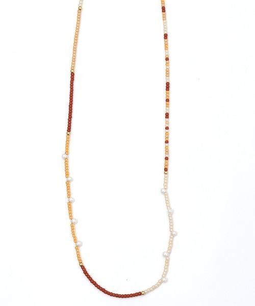 チチカカ（チチカカ）の「ドロップビーズネックレス（ネックレス・レディース・ブラック/カラフル/ベージュ・FREE）」の6枚目の写真