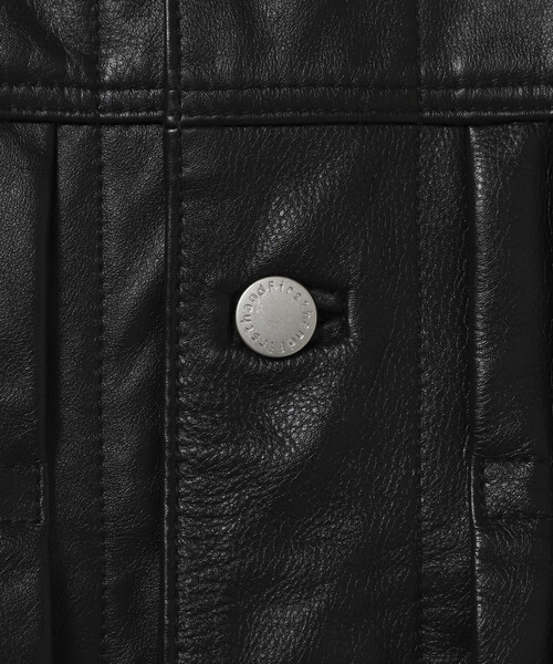 Firsthand（ファーストハンド）の「Firsthand/ファーストハンド Big Cowleather Jacket WP / ビッグシルエット カウレザージャケット / 撥水レザー / 牛革（ブルゾン・メンズ・ブラック・M/L）」の20枚目の写真