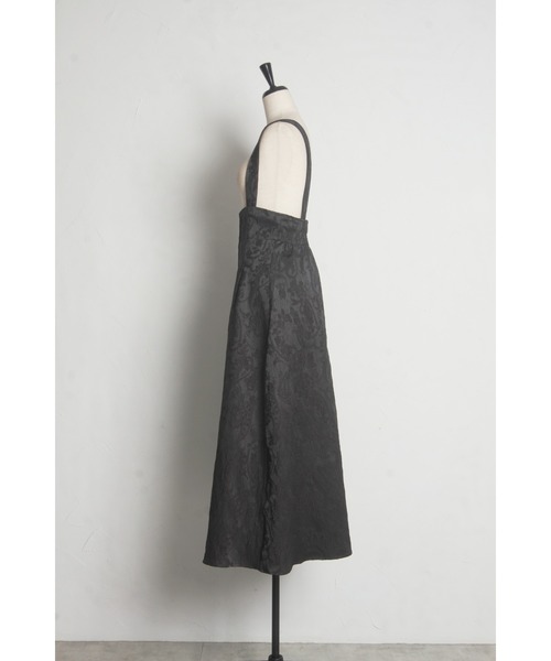 &. NOSTALGIA（アンドドットノスタルジア）の「【ZOZO限定】フロントジップジャガードジャンスカ（ジャンパースカート・レディース・チャコールグレー/ブラック・FREE）」の5枚目の写真