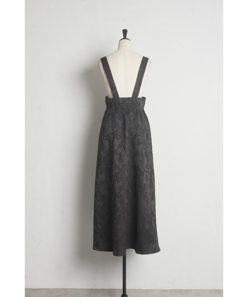 &. NOSTALGIA（アンドドットノスタルジア）の「【ZOZO限定】フロントジップジャガードジャンスカ（ジャンパースカート・レディース・チャコールグレー/ブラック・FREE）」の6枚目の写真