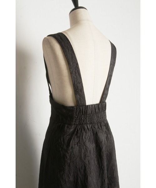 &. NOSTALGIA（アンドドットノスタルジア）の「【ZOZO限定】フロントジップジャガードジャンスカ（ジャンパースカート・レディース・チャコールグレー/ブラック・FREE）」の7枚目の写真