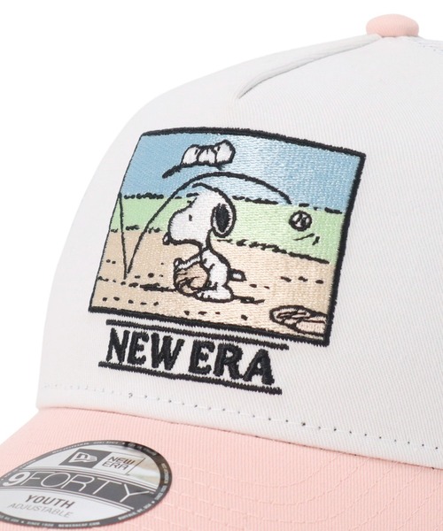 ニューエラキッズ メッシュキャップ Youth9FORTYA-Frame PEANUTS