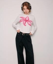 【 IMARI / イマリ 】 レトロムード フラワー プリント トップス #