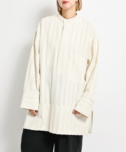 セール】BAND COLLAR POCKET シャツ（シャツ/ブラウス