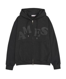 A'GEM/9 × .kom 『AMESWORLDWIDE/アメスワールドワイド』BIG TYPO HOODIE ZIP UP /ビッグフーディーZIP UPパーカー
