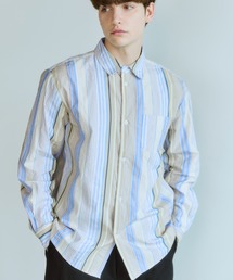 OPULENCE（オーピュレンス）の「Multi Texture ストライプシャツ（シャツ/ブラウス）」