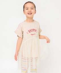 BREEZE | 【2Pセット】チュールチュニック＆プリントTシャツ(Tシャツ/カットソー)