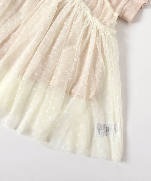 BREEZE（ブリーズ）の「【2Pセット/ジュニア対応】チュールチュニック＆プリント半袖Tシャツ（Tシャツ/カットソー・キッズ・グレー/アイボリー・80/90/100/110/120/130/140）」の18枚目の写真