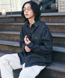 WEGO/デニムロングスリーブシャツ