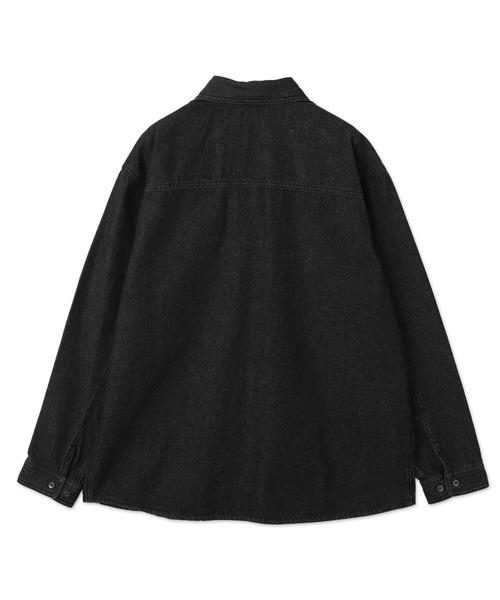 WEGO（ウィゴー）の「WEGO/デニムロングスリーブシャツ（シャツ/ブラウス・メンズ・ブラック系3・MEDIUM/LARGE）」の13枚目の写真