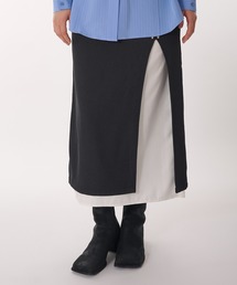 layered wrap skirt / レイヤードラップスカート