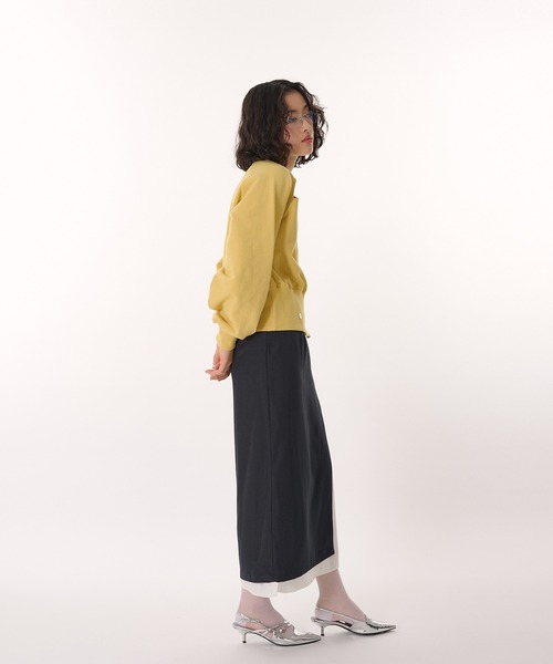 MUHET(ミュエータ)の「layered wrap skirt / レイヤードラップスカート(スカート・レディース・チャコールグレー/ブラウン/ネイビー・SMALL/MEDIUM)」の14枚目の写真