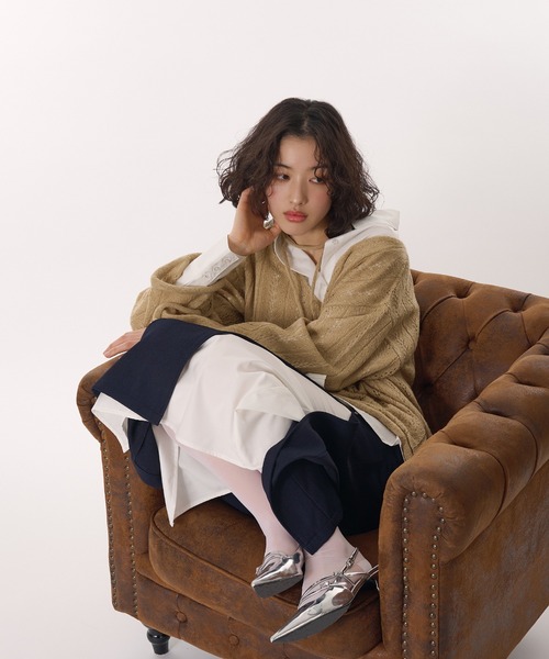 MUHET(ミュエータ)の「layered wrap skirt / レイヤードラップスカート(スカート・レディース・チャコールグレー/ブラウン/ネイビー・SMALL/MEDIUM)」の22枚目の写真