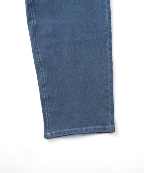 GLAZOS（グラソス）の「【大人向けサイズあり】ストレッチデニム・ワイドバギーパンツ（デニムパンツ・キッズ・ライトブルー/インディゴブルー・S/M/L/LL）」の8枚目の写真