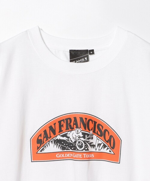 BEAMS T（ビームスティー）の「BEAMS T / GOLDEN GATE Tシャツ（Tシャツ/カットソー・メンズ・ネイビー/ホワイト・XL/L/M/S）」の4枚目の写真