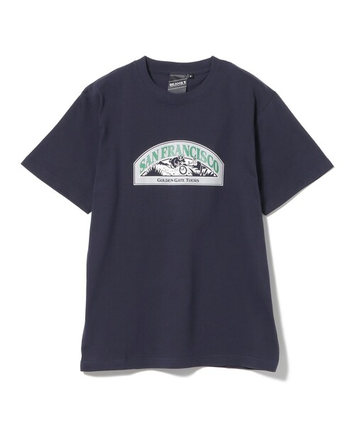 BEAMS T（ビームスティー）の「BEAMS T / GOLDEN GATE Tシャツ（Tシャツ/カットソー・メンズ・ネイビー/ホワイト・XL/L/M/S）」の7枚目の写真