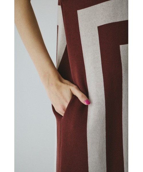 セール】Square knit one piece スクエアニットワンピース（ワンピース