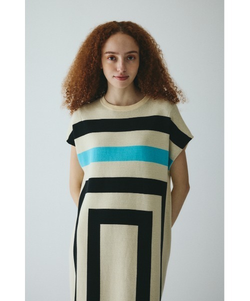 HeRIN.CYE スクエアニットワンピース セール】Square knit one piece スクエアニットワンピース