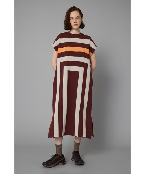 HeRIN.CYE（ヘリンドットサイ）の「Square knit  one piece　　スクエアニットワンピース（ワンピース・レディース・ホワイト系その他/ブラウン系その他/ブルー系その他3・FREE）」の17枚目の写真