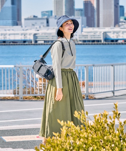 FOUND GOOD（ファウンドグッド）の「ポケットショルダー（ショルダーバッグ・レディース・ブラック/アイボリー/パープル系5・FREE）」の6枚目の写真