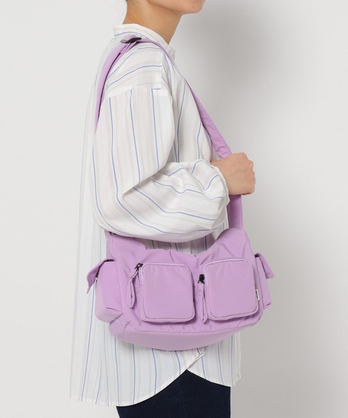 FOUND GOOD（ファウンドグッド）の「ポケットショルダー（ショルダーバッグ・レディース・ブラック/アイボリー/パープル系5・FREE）」の9枚目の写真