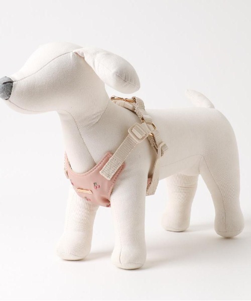 moncheri(モンシェリ)の「さくらんぼ刺繍ハーネス+リードSET(リード/ハーネス/首輪・レディース・ベージュ/ピンク・S/M/L)」の20枚目の写真