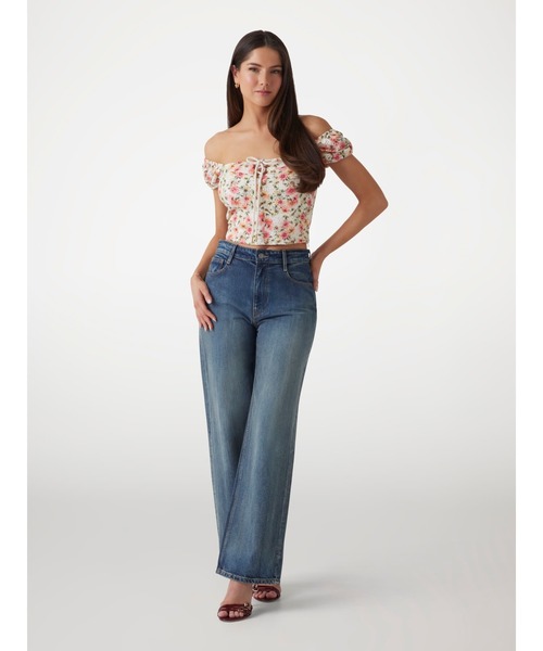 Guess（ゲス）の「ELIANE Ss Puffed Top トップス（シャツ/ブラウス・レディース・ホワイト/マルチ・SMALL/X-SMALL/MEDIUM）」の12枚目の写真