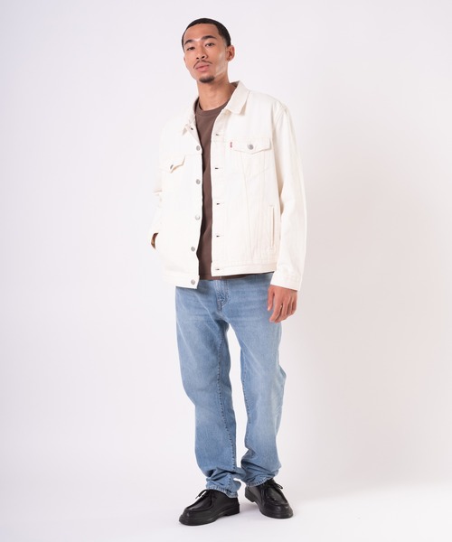 Levi's premium デニムジャケット ホワイト アイボリー Levi's リーバイス プレミアム デニムジャケット ジージャン