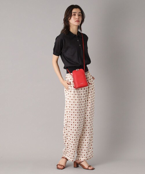 DRESSTERIOR（ドレステリア）の「シュリンクレザーマルチポーチ（ショルダーバッグ・レディース・ブラック/レッド系1/ホワイト・00）」の15枚目の写真