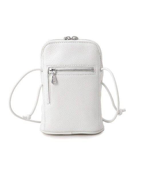 DRESSTERIOR（ドレステリア）の「シュリンクレザーマルチポーチ（ショルダーバッグ・レディース・ブラック/レッド系1/ホワイト・00）」の10枚目の写真