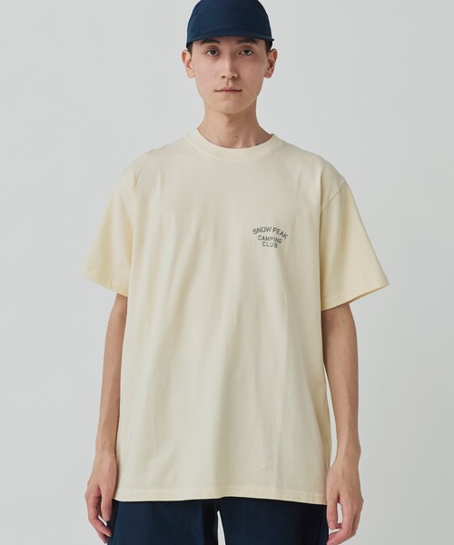 Snow Peak（スノーピーク）の「Snow Peak / Recycled Cotton Dyed T-Shirt SPC リサイクルコットン ドライTシャツ（Tシャツ/カットソー・メンズ・グリーン/ベージュ/チャコール・S/XXL/XL/L/M）」の3枚目の写真