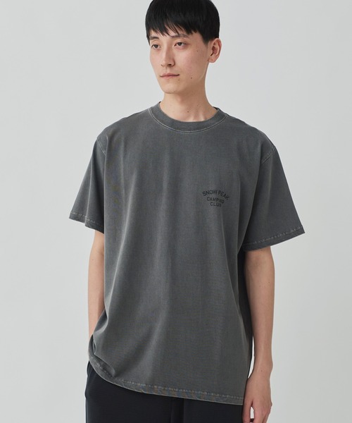 Snow Peak（スノーピーク）の「Snow Peak / Recycled Cotton Dyed T-Shirt SPC リサイクルコットン ドライTシャツ（Tシャツ/カットソー・メンズ・グリーン/ベージュ/チャコール・S/XXL/XL/L/M）」の2枚目の写真