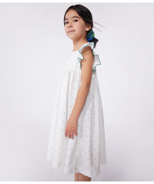 PETIT BATEAU（プチバトー）の「ワンピース（ワンピース・キッズ・ホワイト系その他・3YEAR/4YEAR/5YEAR）」の3枚目の写真
