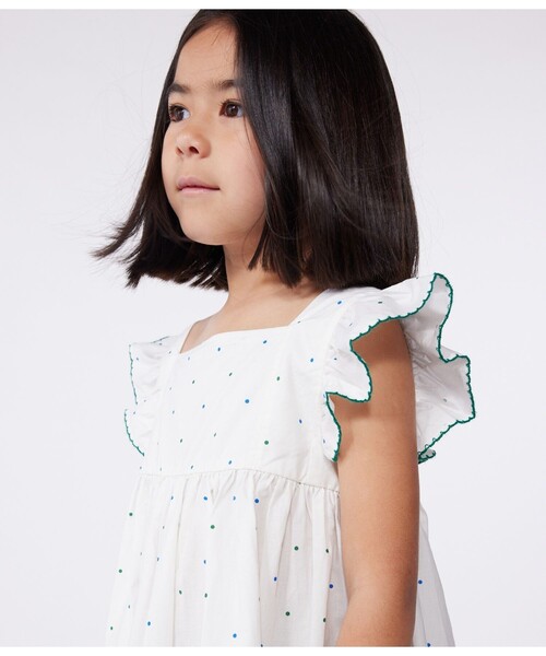PETIT BATEAU（プチバトー）の「ワンピース（ワンピース・キッズ・ホワイト系その他・3YEAR/4YEAR/5YEAR）」の4枚目の写真
