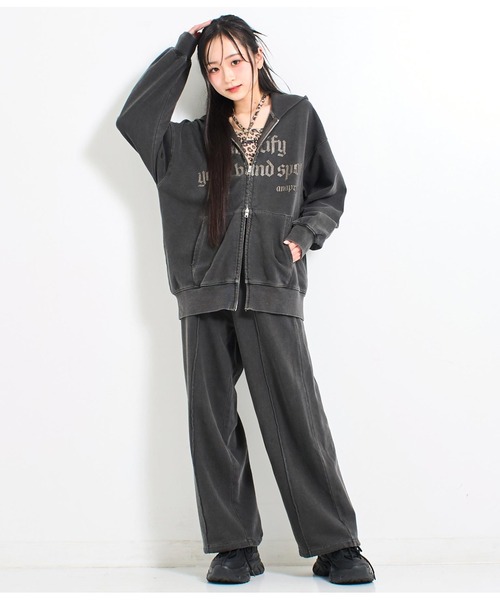 ANAP GｉRL（アナップガール）の「ANAPR+S【リラスポ】ネコミミ オーバー スウェット パーカー（パーカー・キッズ・スミクロ/ホワイト/ブラウン/ダークアッシュ・M/S/XS）」の13枚目の写真