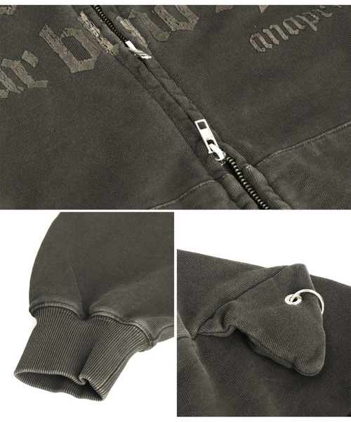 ANAP GｉRL（アナップガール）の「ANAPR+S【リラスポ】ネコミミ オーバー スウェット パーカー（パーカー・キッズ・スミクロ/ホワイト/ブラウン/ダークアッシュ・M/S/XS）」の15枚目の写真