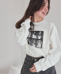 ドッグフォトプリントビッグロングTシャツ