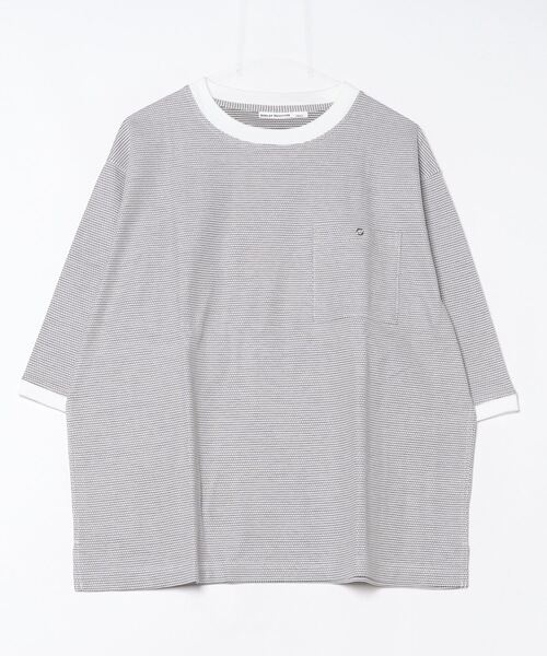 BURLAP OUTFITTER（バーラップアウトフィッター）の「H/S B.B STRIPE TEE / ハーフスリーブ ビービー ストライプ ティー（Tシャツ/カットソー・メンズ・グレー系その他/ブラック系その他/ホワイト系その他・MEDIUM/SMALL）」の9枚目の写真