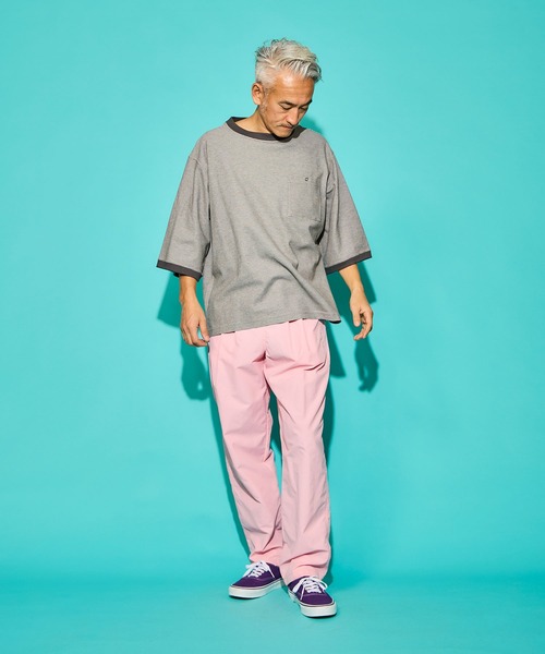 BURLAP OUTFITTER（バーラップアウトフィッター）の「H/S B.B STRIPE TEE / ハーフスリーブ ビービー ストライプ ティー（Tシャツ/カットソー・メンズ・グレー系その他/ブラック系その他/ホワイト系その他・MEDIUM/SMALL）」の6枚目の写真