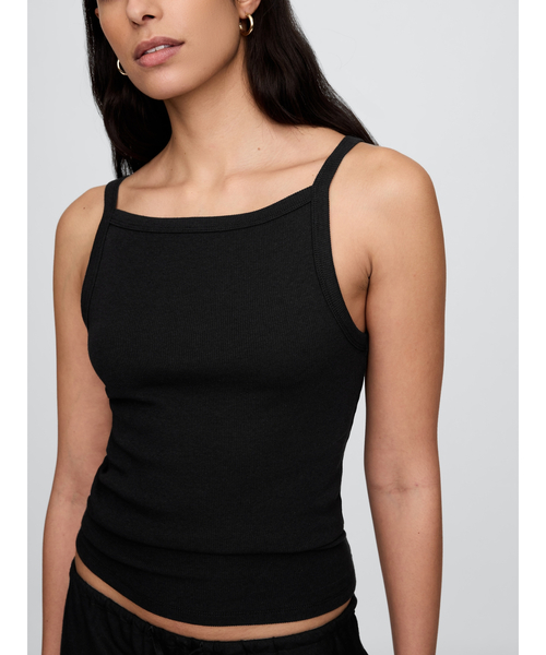 GAP（ギャップ）の「モダン エプロンネック タンクトップ キャミソール（キャミソール・レディース・ブルー/オフホワイト/グレー/ブラック/ベージュ/ホワイト×ネイビー・XS/S/M/XL/L/XXS）」の3枚目の写真