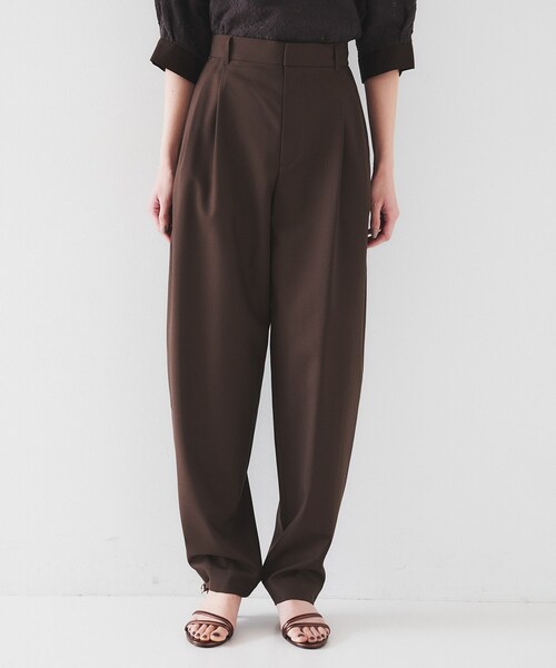 UNTITLED（アンタイトル）の「【オンオフ使える/セットアップ可能】トロピカルウール カーブテーパードパンツ（その他パンツ・レディース・ダークブラウン/ネイビー・00/01/02/03/04/42/44/46/48/50）」の12枚目の写真