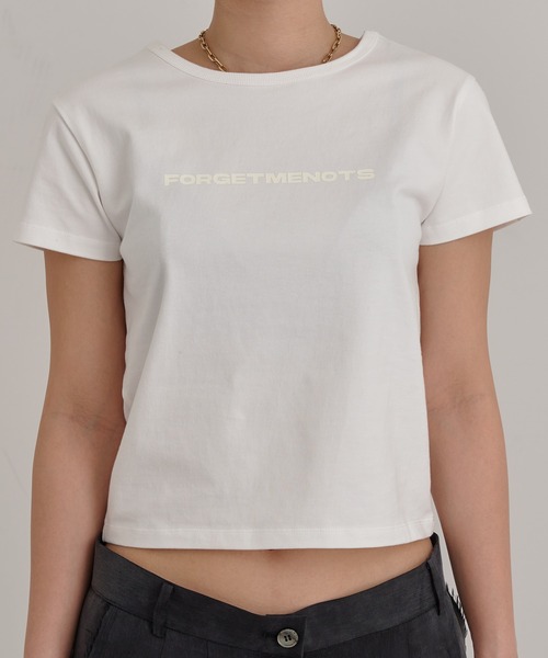 tシャツ ロゴプリント コンパクトTシャツ/チビT KIDS TEE FMN-25SS-CS-003 レディース セール】ロゴプリント コンパクトTシャツ/チビT KIDS TEE FMN
