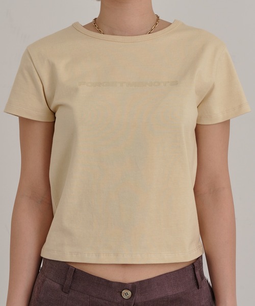 tシャツ ロゴプリント コンパクトTシャツ/チビT KIDS TEE FMN-25SS-CS-003 レディース セール】ロゴプリント コンパクトTシャツ/チビT KIDS TEE FMN