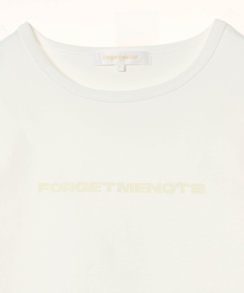 forget-me-nots（フォーゲットミーノッツ）の「ロゴプリント コンパクトTシャツ/チビT KIDS TEE FMN-25SS-CS-003（Tシャツ/カットソー・レディース・ホワイト/チャコールグレー/イエロー・FREE）」の17枚目の写真